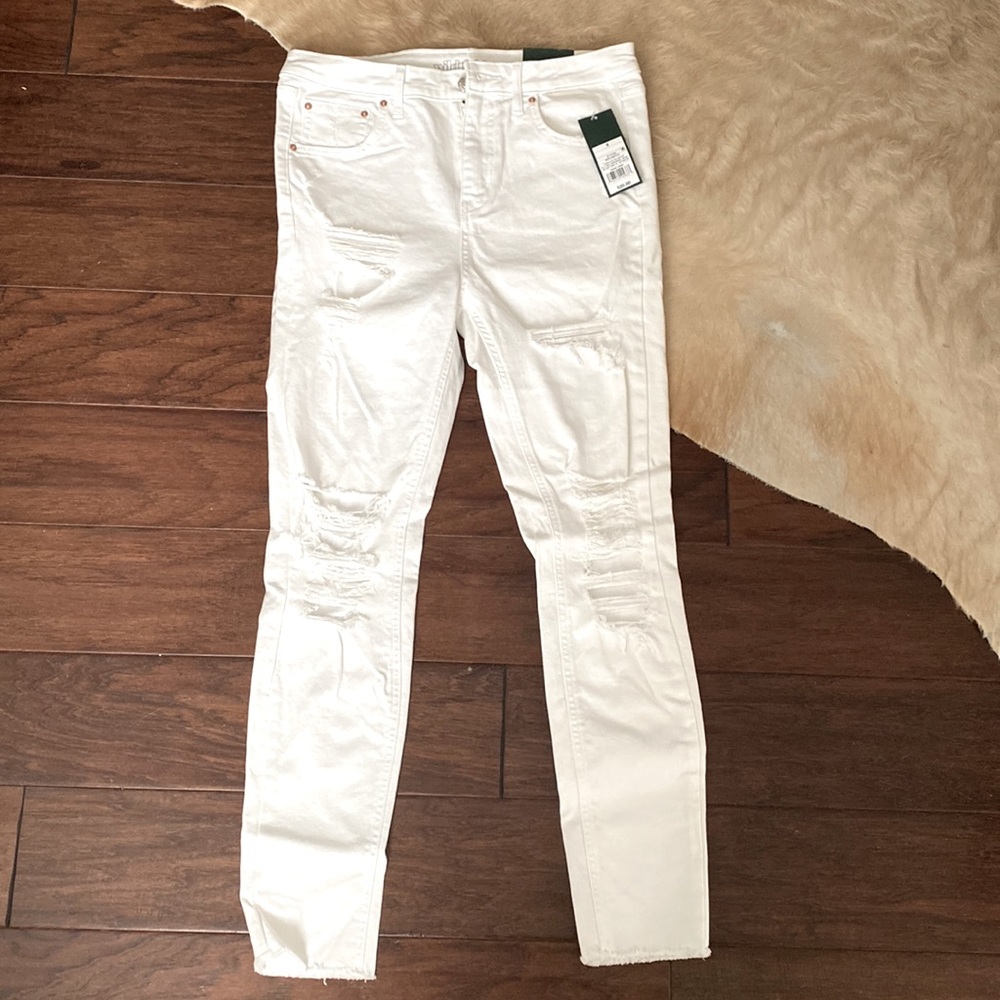 Wild Fable Target Womens True White Jeans 8 High Rise Skinny Jeggings